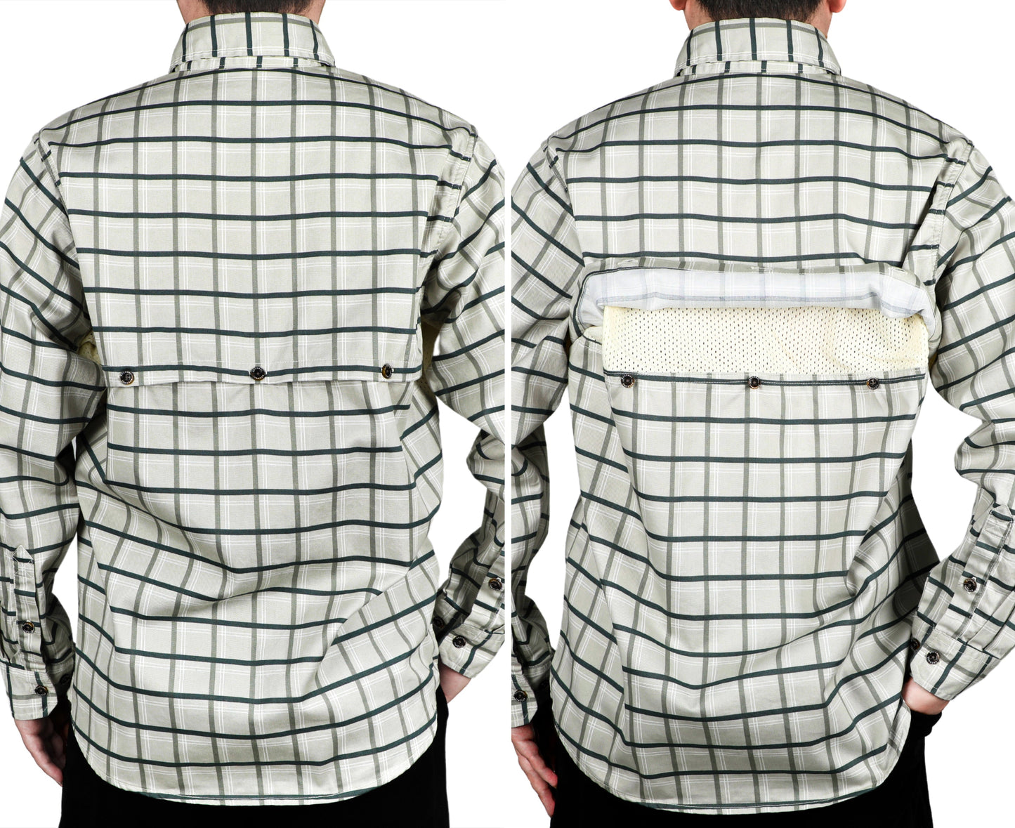 Solid Color Shirts/Vented Mesh Back & Underarm Breathable
