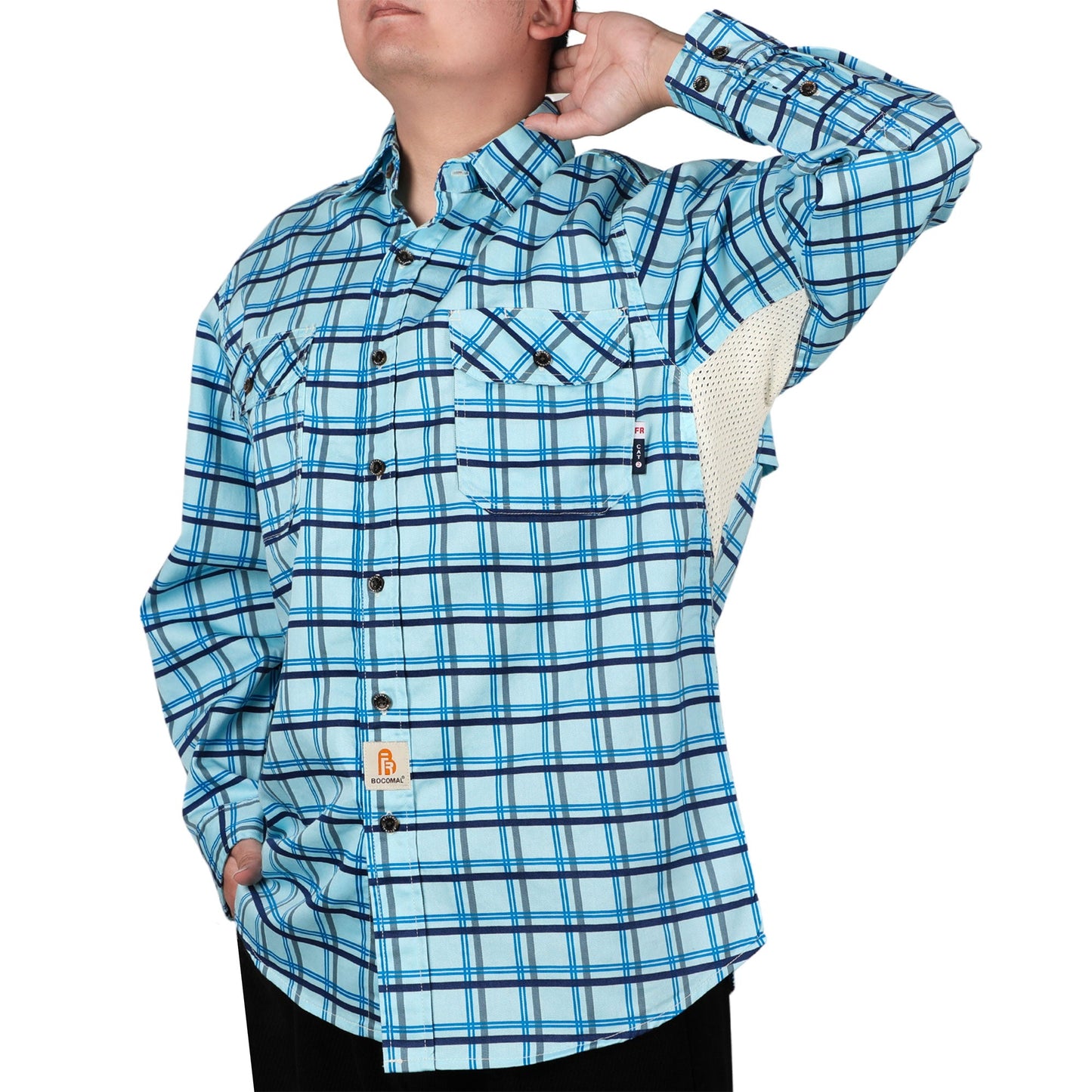 Solid Color Shirts/Vented Mesh Back & Underarm Breathable