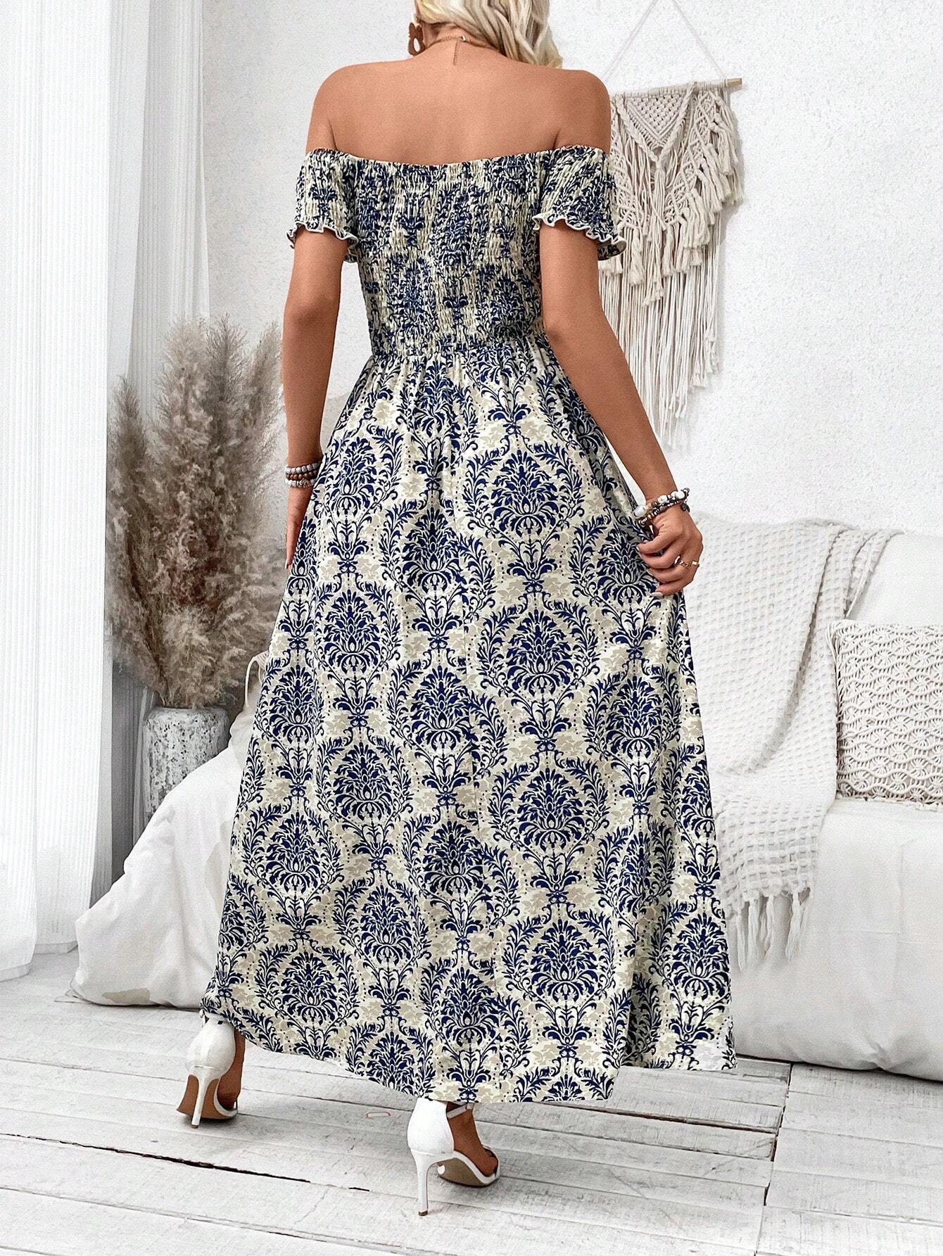 🔥Fall Sale 💃Women's French Vintage Split Thigh A-Line Dress