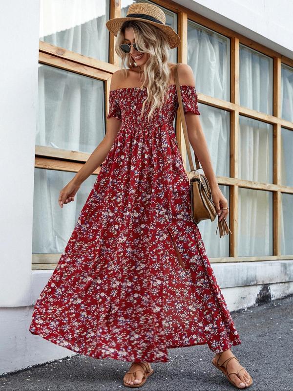 🔥Fall Sale 💃Women's French Vintage Split Thigh A-Line Dress