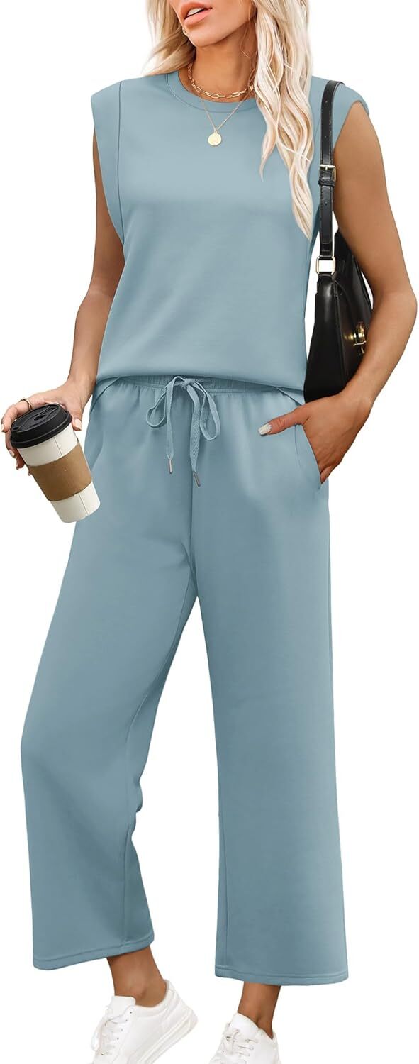 🔥Last Day Sale🔥6 pack for $24.67-Two Piece Sets for Women Spring/Summer Lounge Sets/made in USA