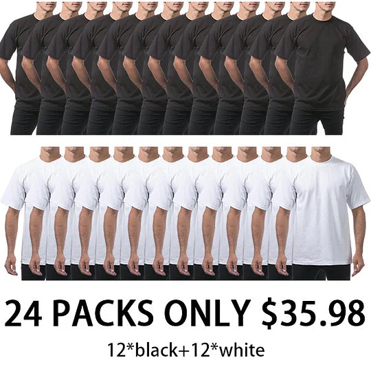š„Men's Heavyweight Cotton Short Sleeve Crew Neck T-Shirt