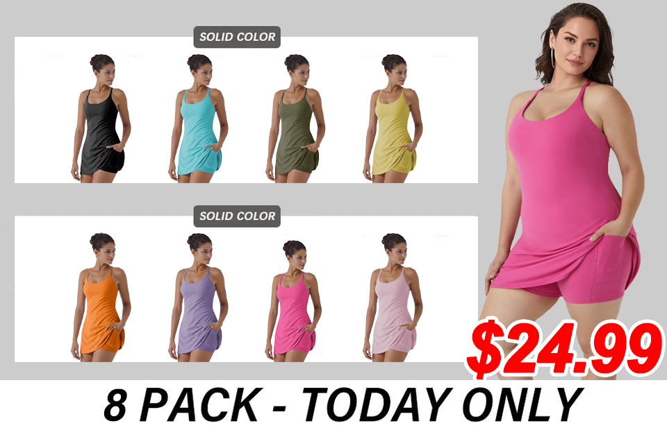 🎁Last Day🔥The Ultimate Tummy Control Backless Active Dress -Made for Movement & Easy Bathroom Breaks