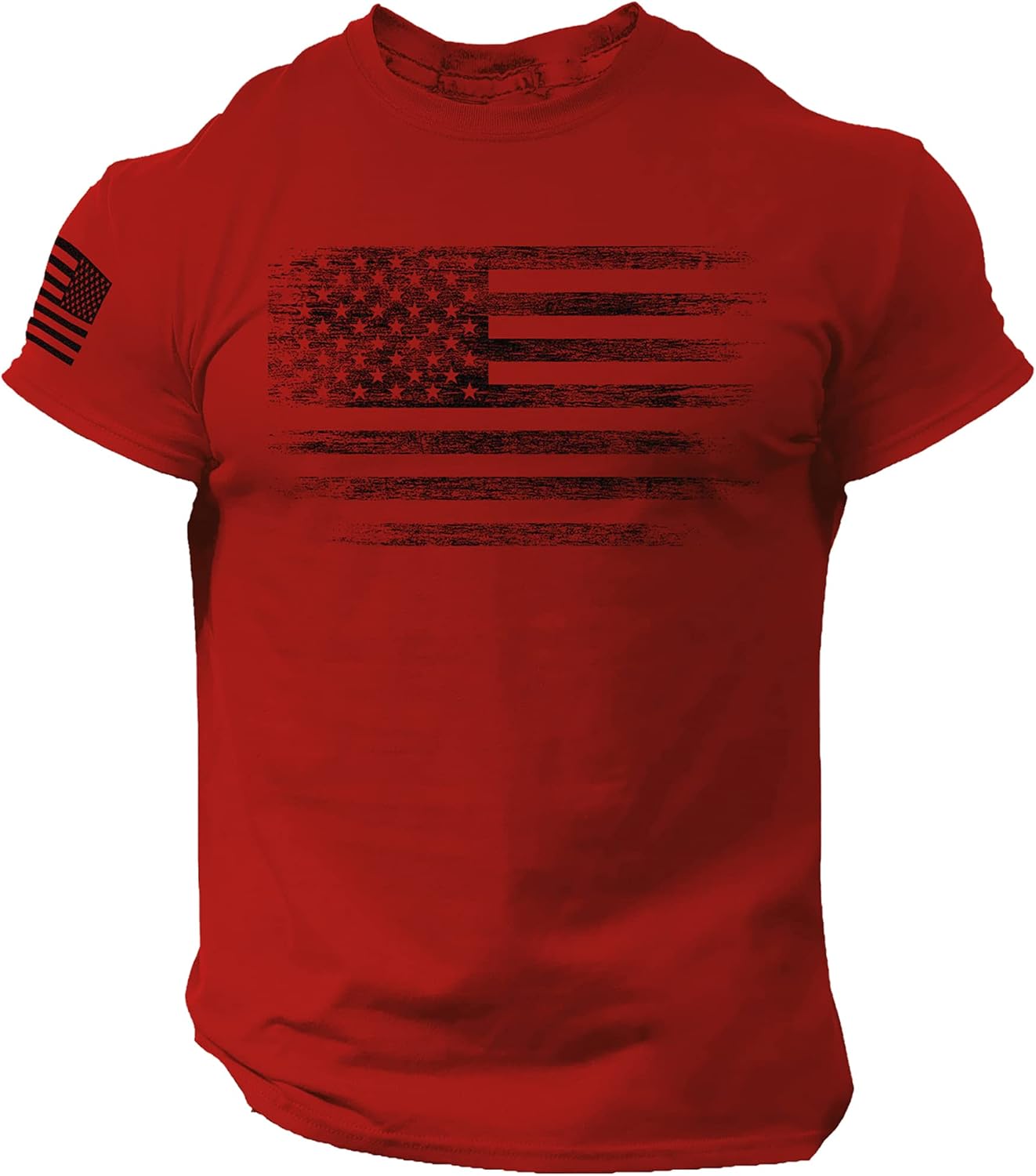 Distressed American Flag Men T Shirt – USA