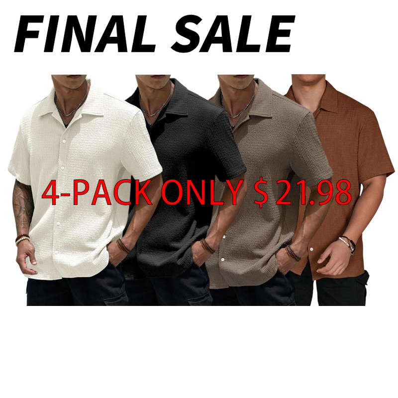 🔥Men's Textured Knit Shirt