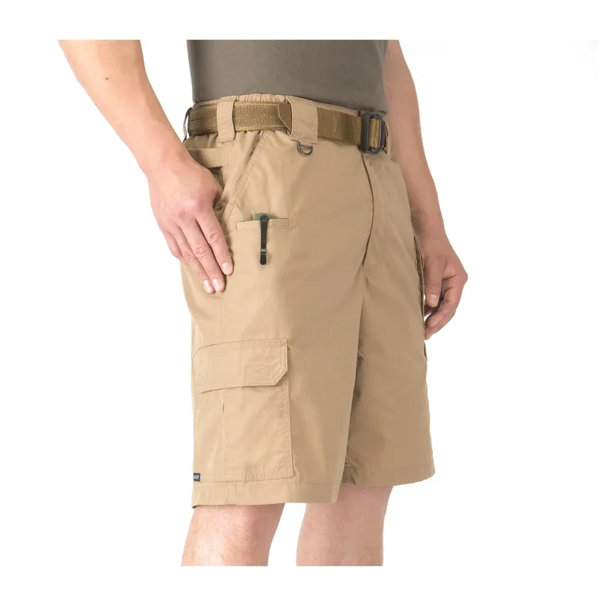 Cotton Stretch Cargo Shorts With Belt