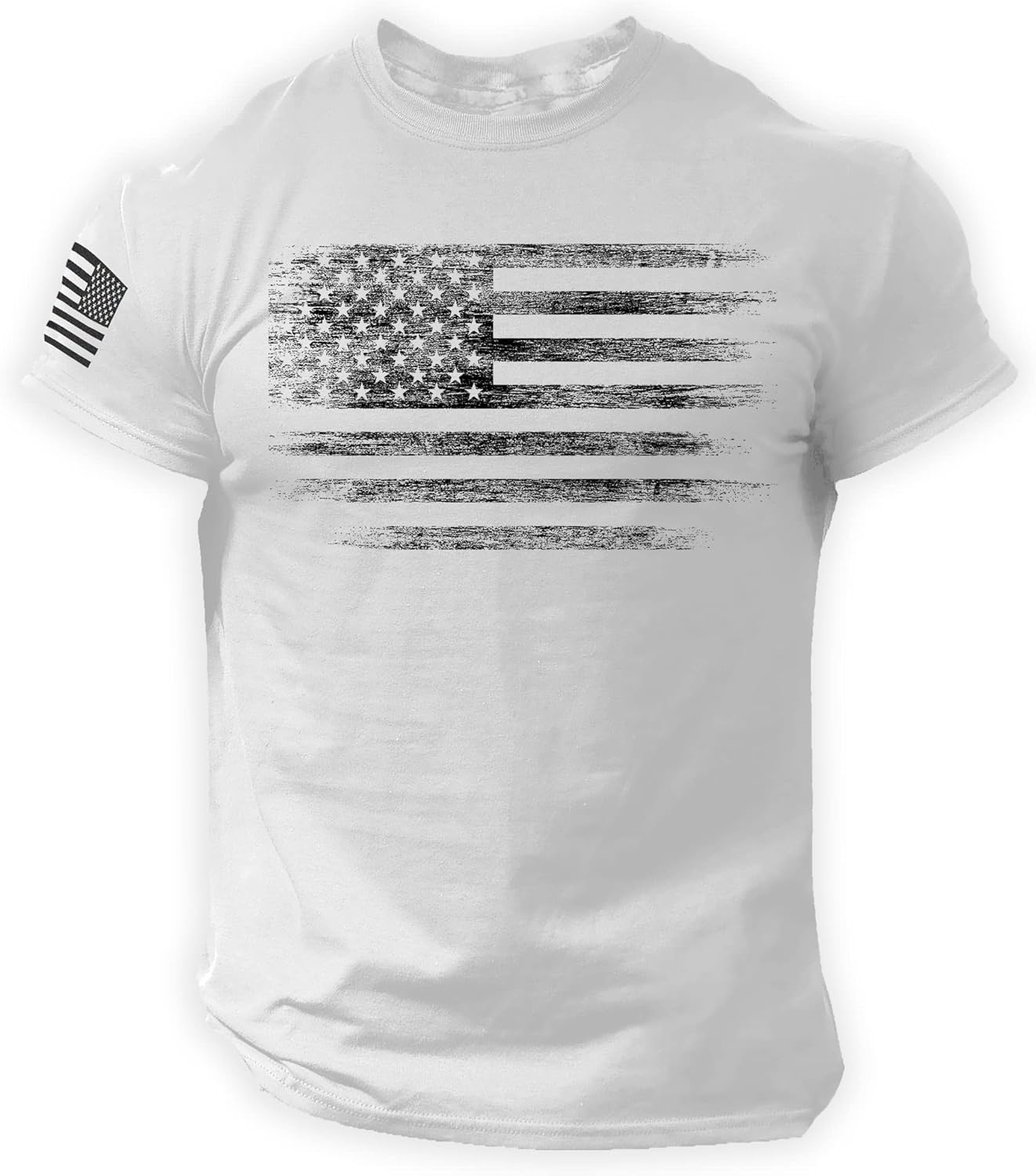 Distressed American Flag Men T Shirt – USA