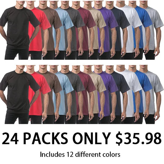 š„Men's Heavyweight Cotton Short Sleeve Crew Neck T-Shirt