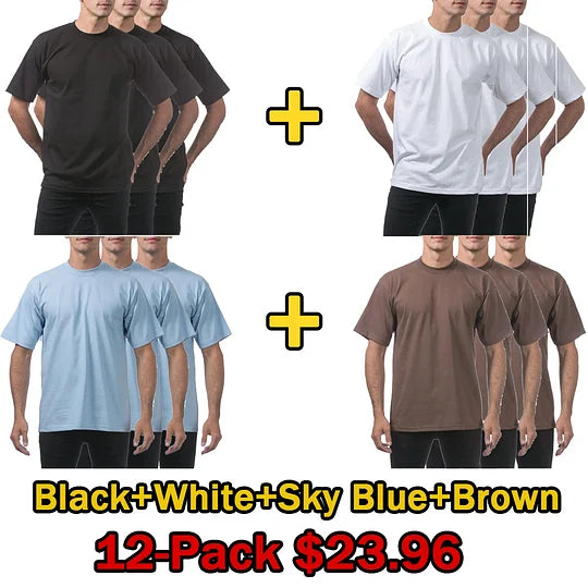 š„Men's Heavyweight Cotton Short Sleeve Crew Neck T-Shirt