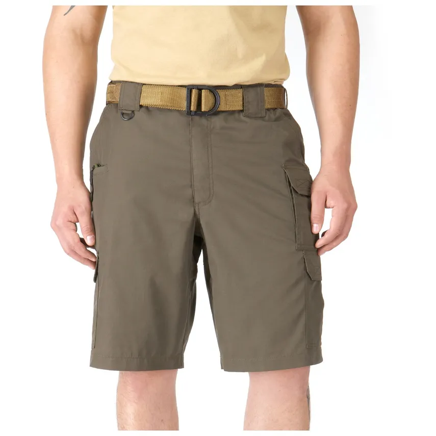 Cotton Stretch Cargo Shorts With Belt