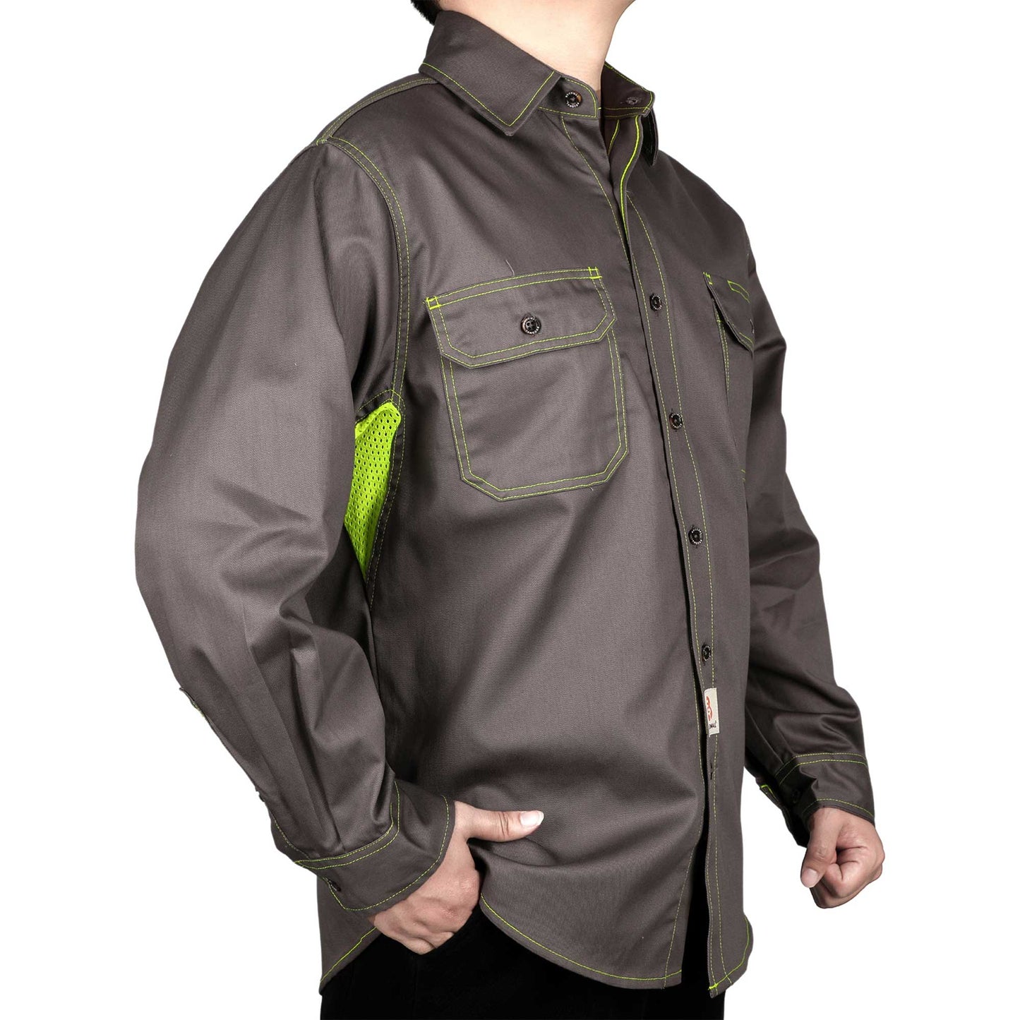 Solid Color Shirts/Vented Mesh Back & Underarm Breathable