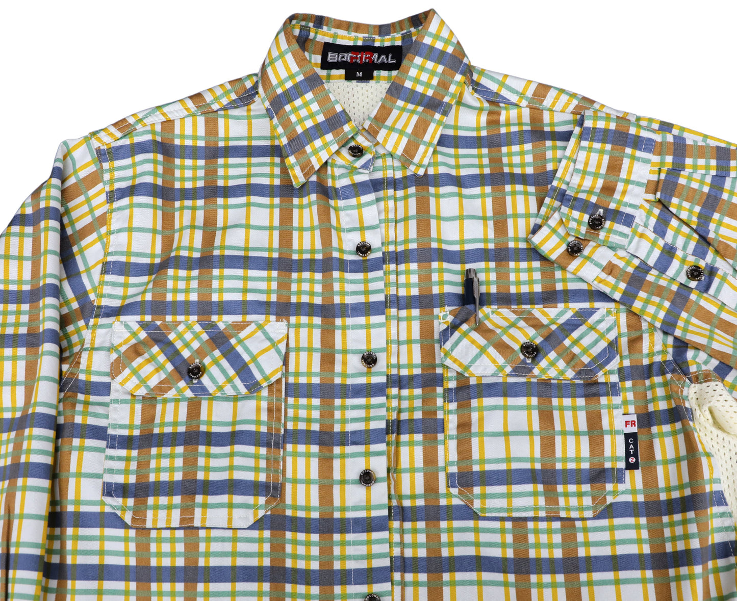 Solid Color Shirts/Vented Mesh Back & Underarm Breathable