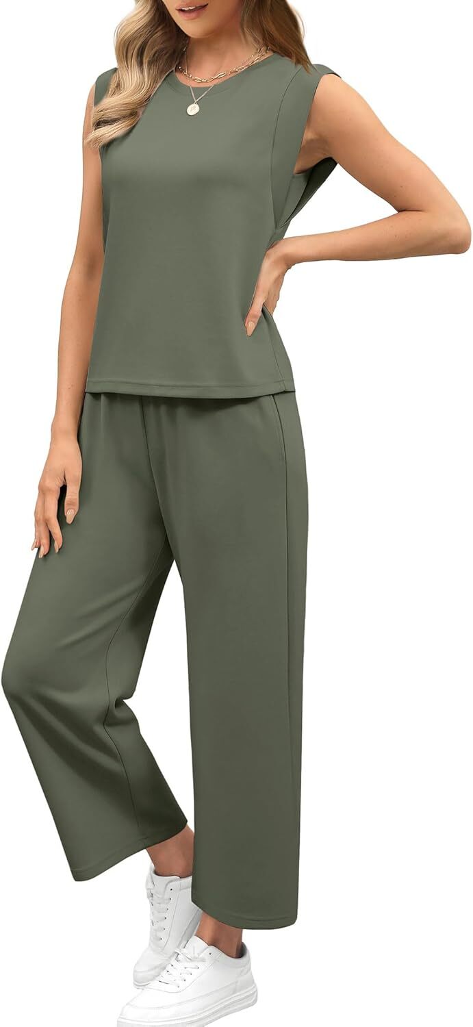 🔥Last Day Sale🔥6 pack for $24.67-Two Piece Sets for Women Spring/Summer Lounge Sets/made in USA