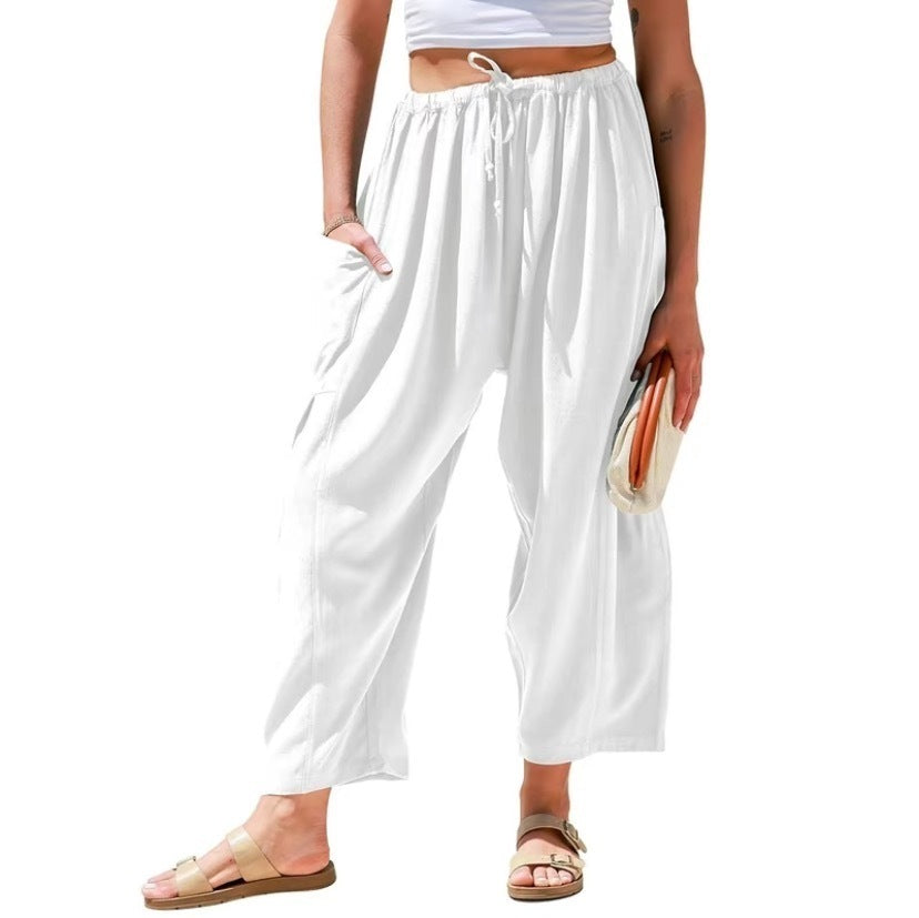 š„FINAL SALEā”Womens Linen Wide Leg Pants
