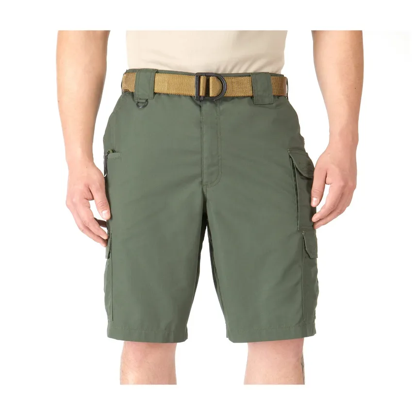 Cotton Stretch Cargo Shorts With Belt