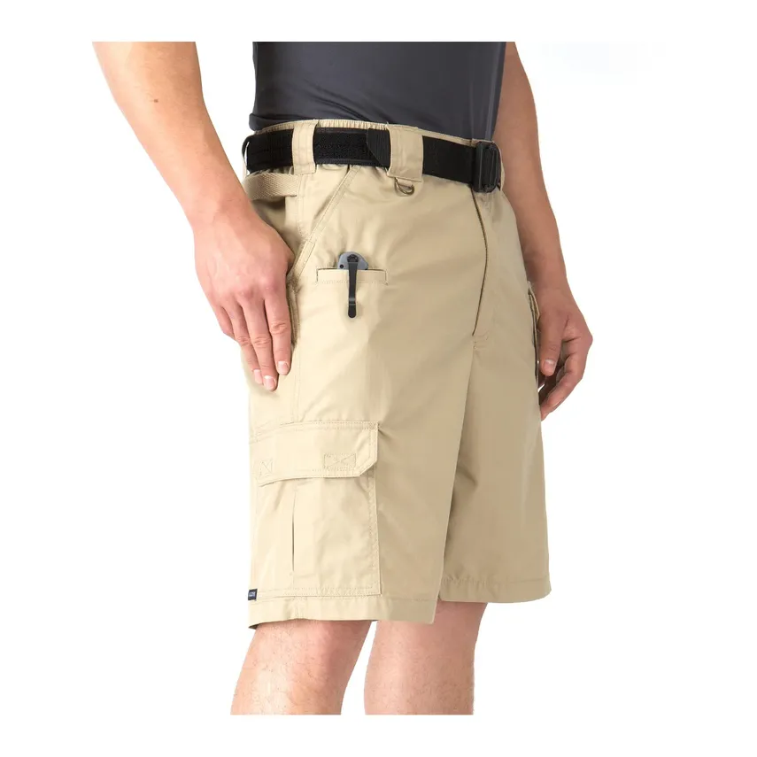 Cotton Stretch Cargo Shorts With Belt