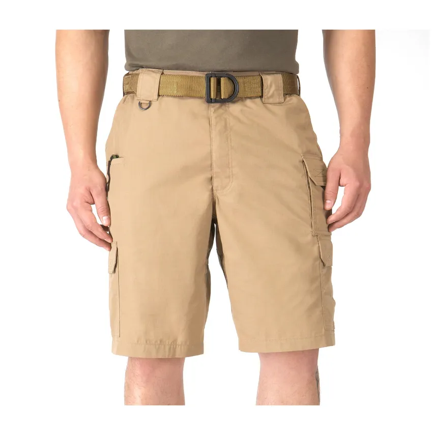 Cotton Stretch Cargo Shorts With Belt