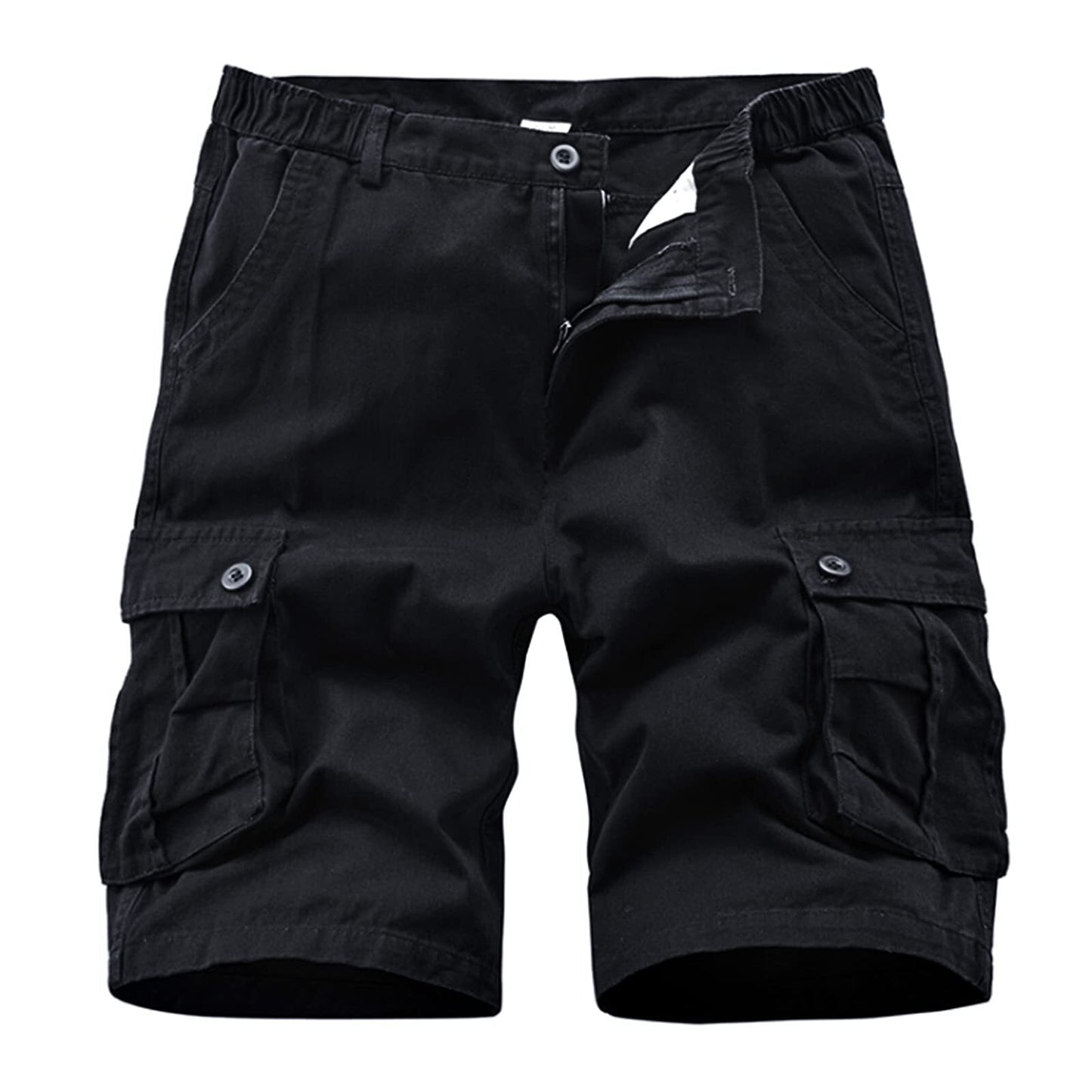 Men's Cargo Shorts Twill Relaxed Fit Multi-Pockets Cotton Outdoor Casual Shorts
