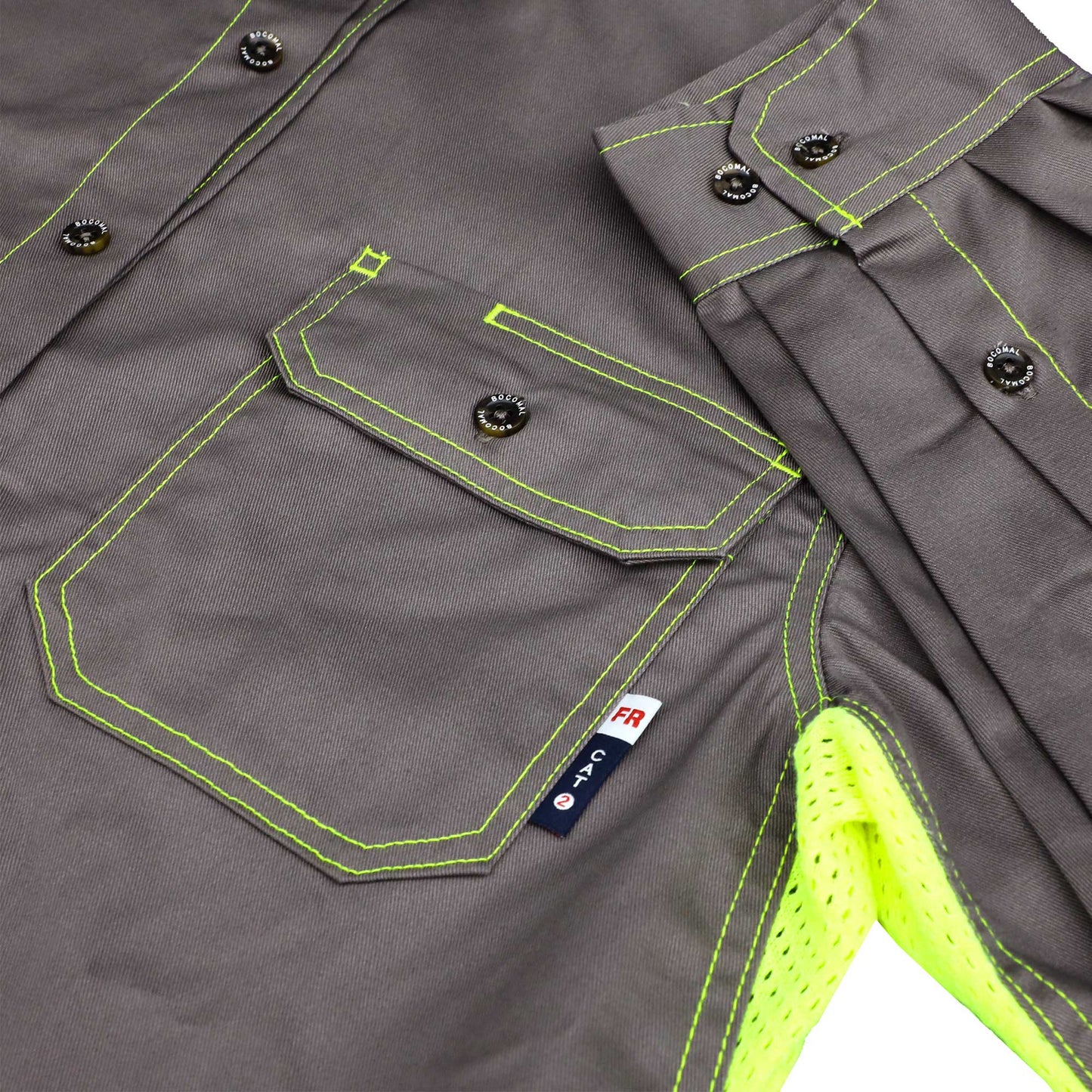 Solid Color Shirts/Vented Mesh Back & Underarm Breathable