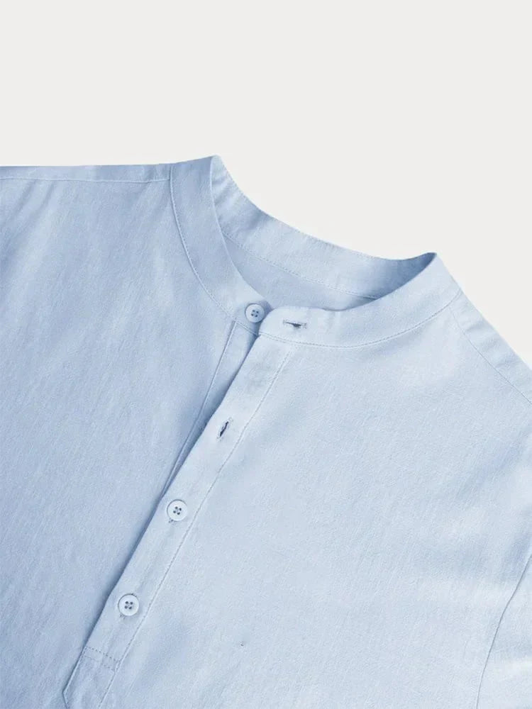 š„ Men's Cotton Linen Casual Long Sleeve Shirt