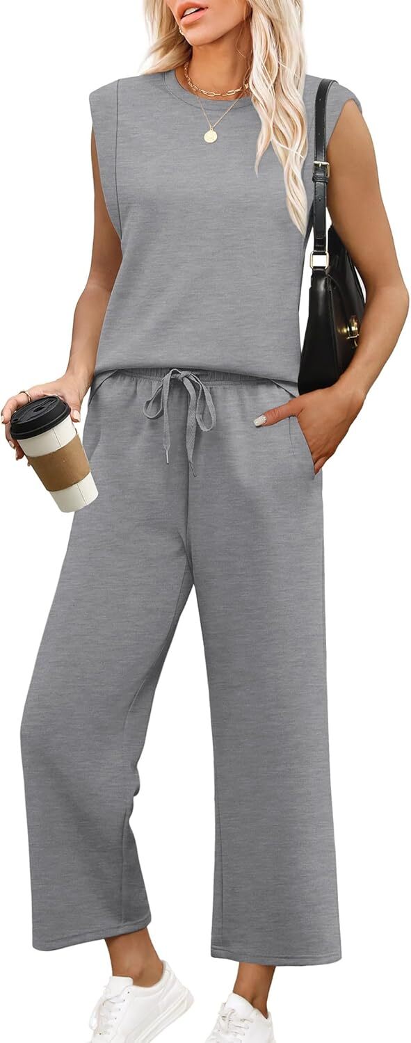 🔥Last Day Sale🔥6 pack for $24.67-Two Piece Sets for Women Spring/Summer Lounge Sets/made in USA