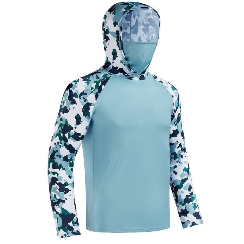 UPF 50+ Sun Protection UV Protection Breathable Cool Hoodie with Mask Neck Gaiter