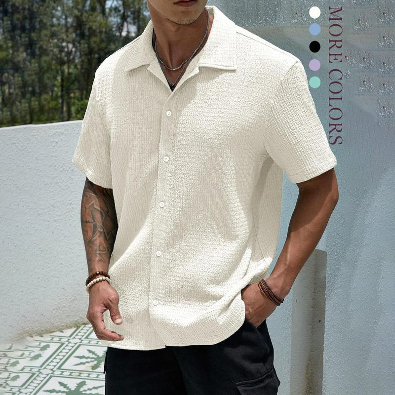 🔥Men's Textured Knit Shirt
