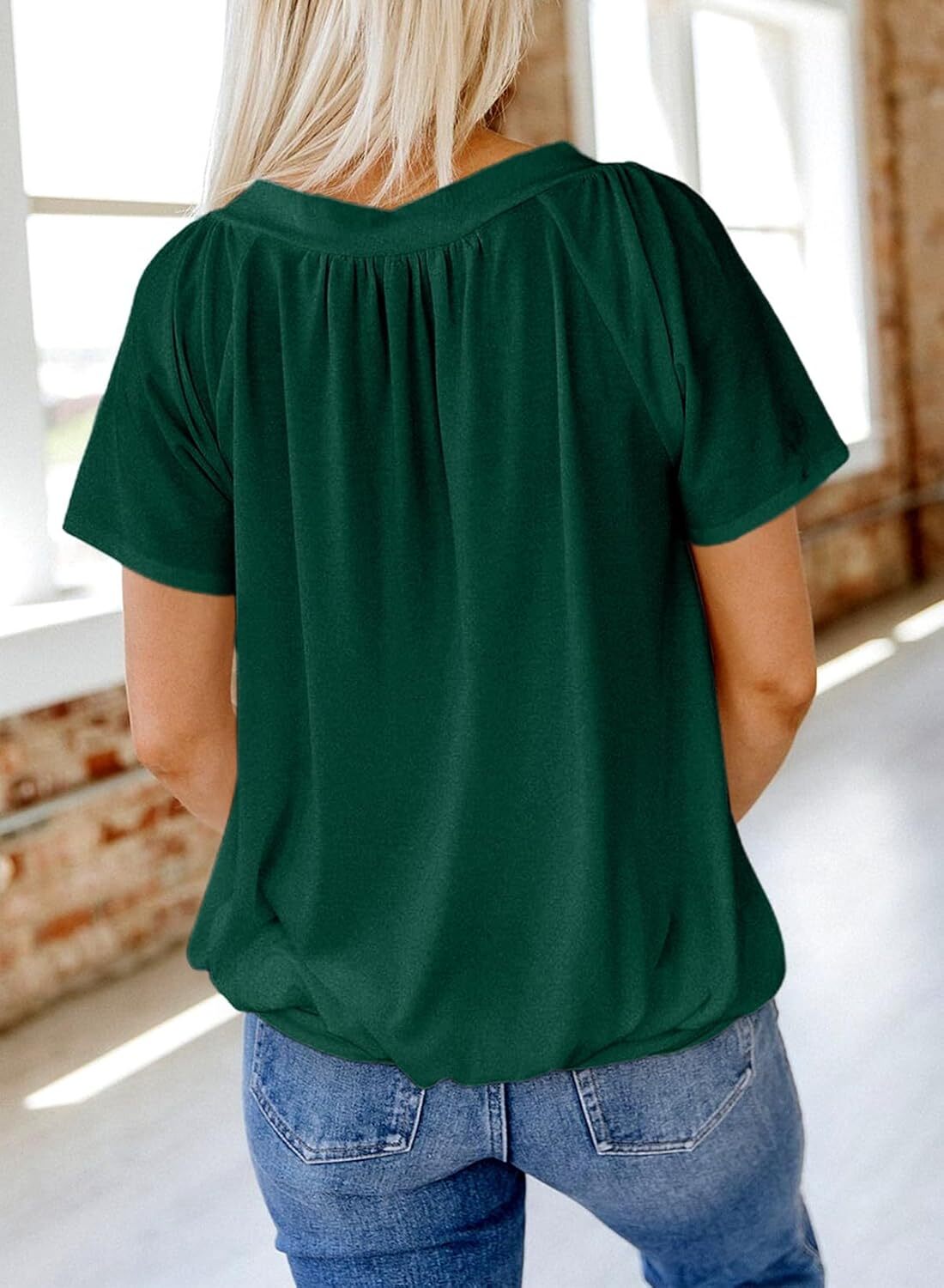 š„Last day promotionš„Women's Casual Summer T Shirts Short Sleeve V Neck Tops Tshirts