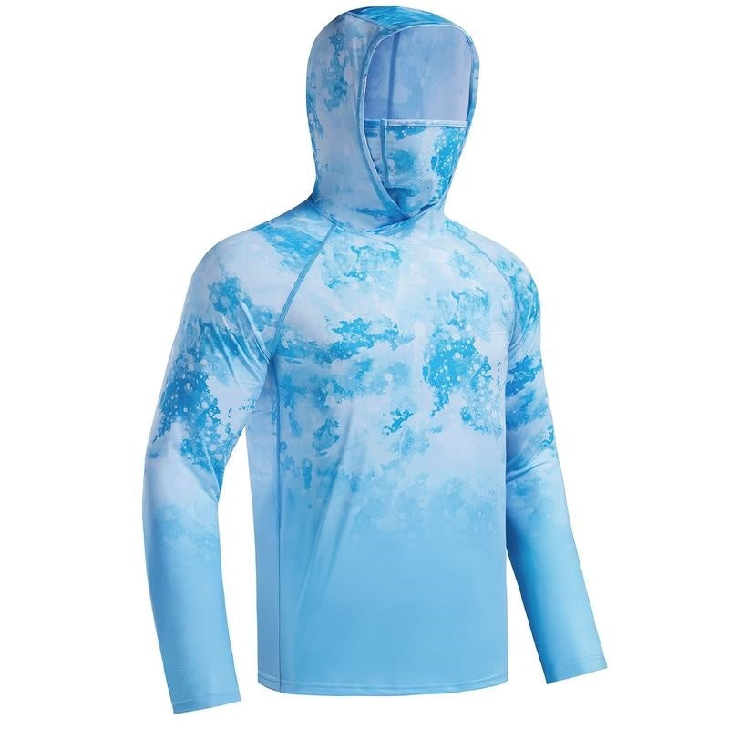 UPF 50+ Sun Protection UV Protection Breathable Cool Hoodie with Mask Neck Gaiter