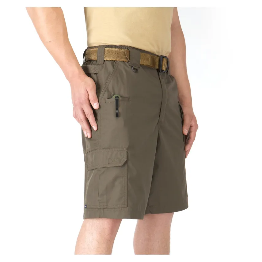 Cotton Stretch Cargo Shorts With Belt