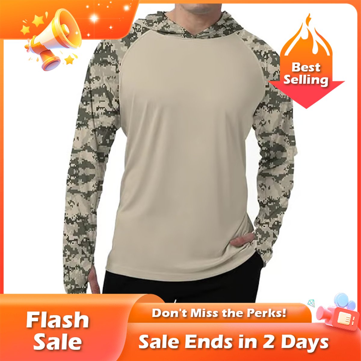 šFlash Saleā” 50K+ SOLD! Almost Gone-š„š„Men's UPF 50+ Hooded Sun Protection Fishing Sauna Shirts,Best Gifts