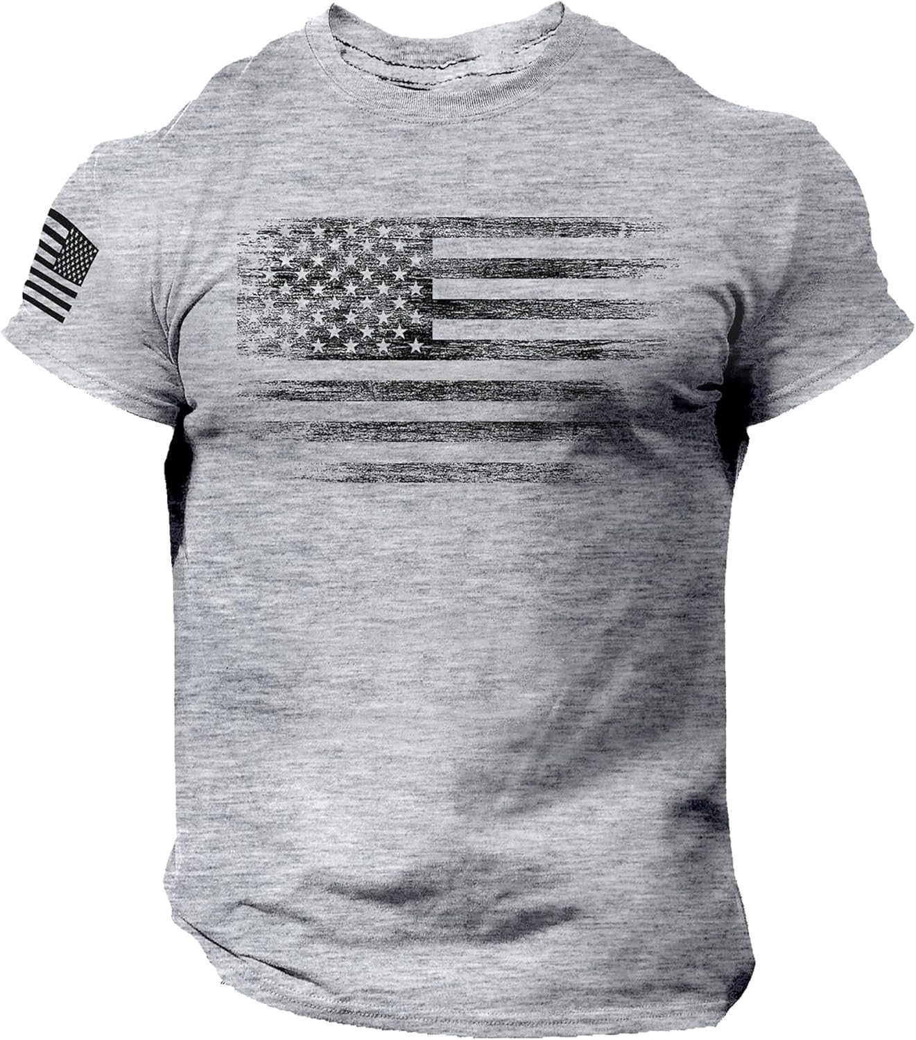 Distressed American Flag Men T Shirt – USA