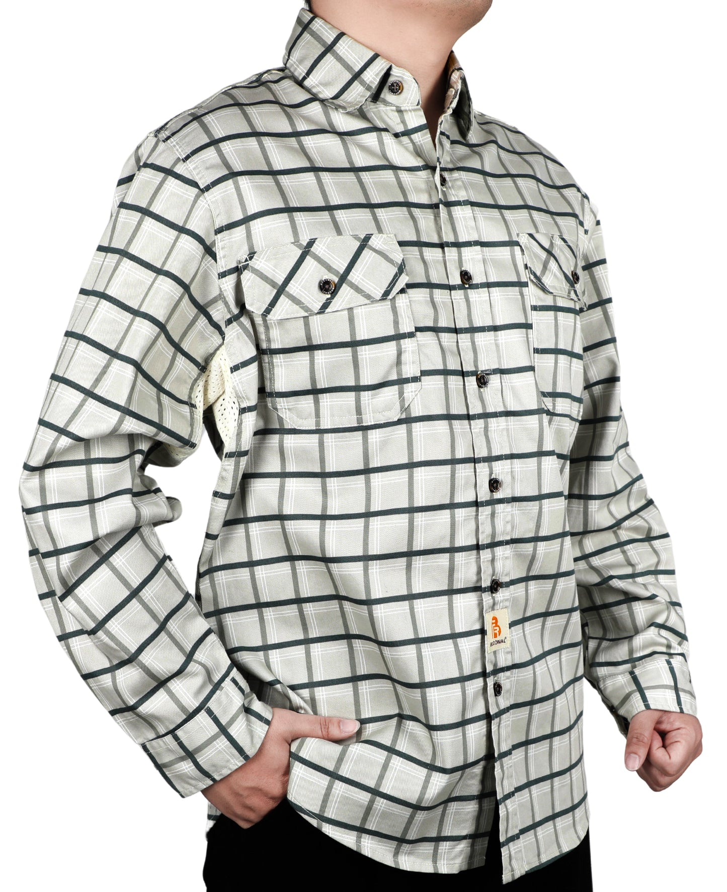 Solid Color Shirts/Vented Mesh Back & Underarm Breathable