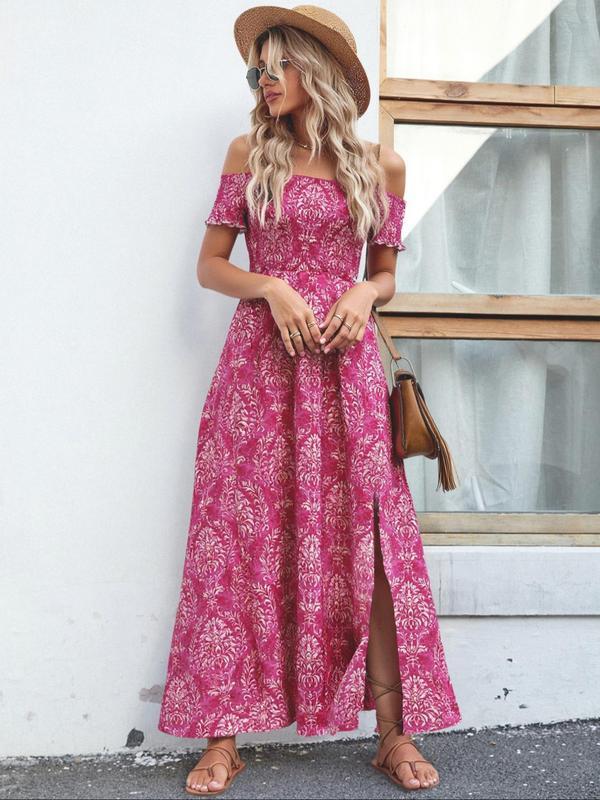 🔥Fall Sale 💃Women's French Vintage Split Thigh A-Line Dress