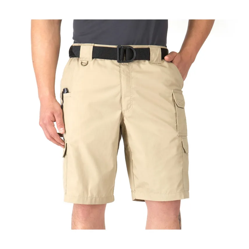 Cotton Stretch Cargo Shorts With Belt