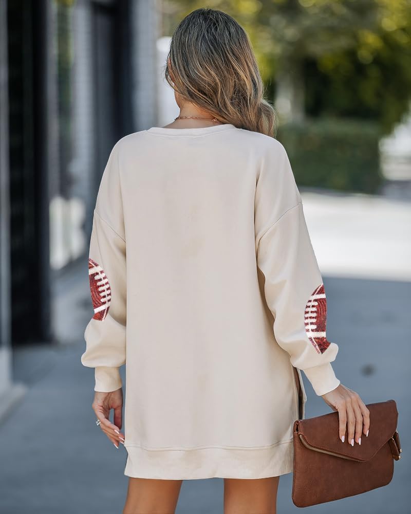 Womens Long Sleeve Zipper Slit Oversized Sweatshirt 2025 Casual Pullover Zipper Hoodies Fall Clothes