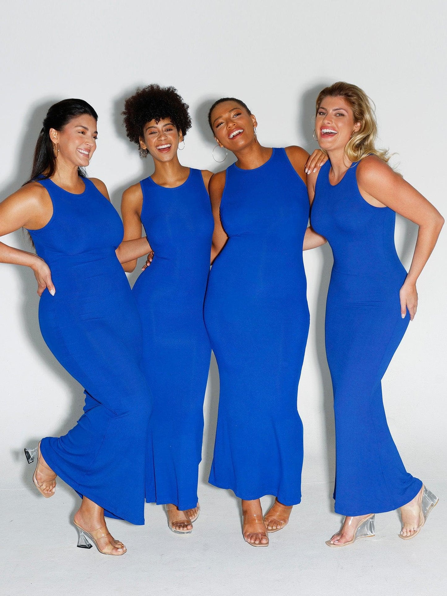 🔥Flash Sale⚡Shapewear Modal Sleeveless Crew Neck Slimming Maxi Dress