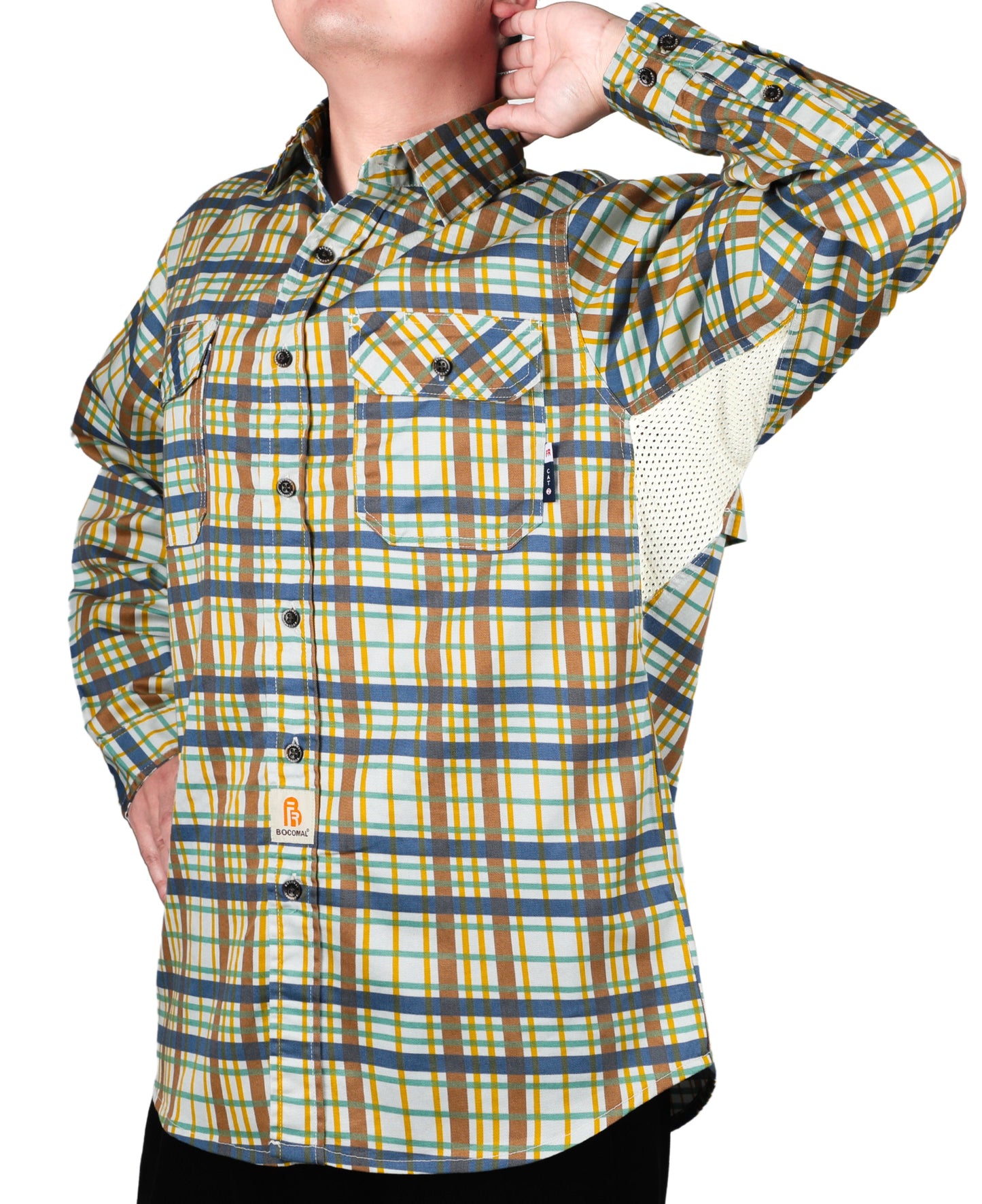 Solid Color Shirts/Vented Mesh Back & Underarm Breathable