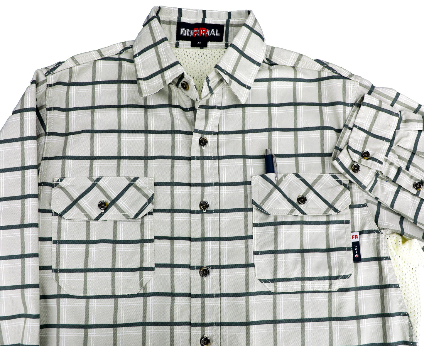 Solid Color Shirts/Vented Mesh Back & Underarm Breathable