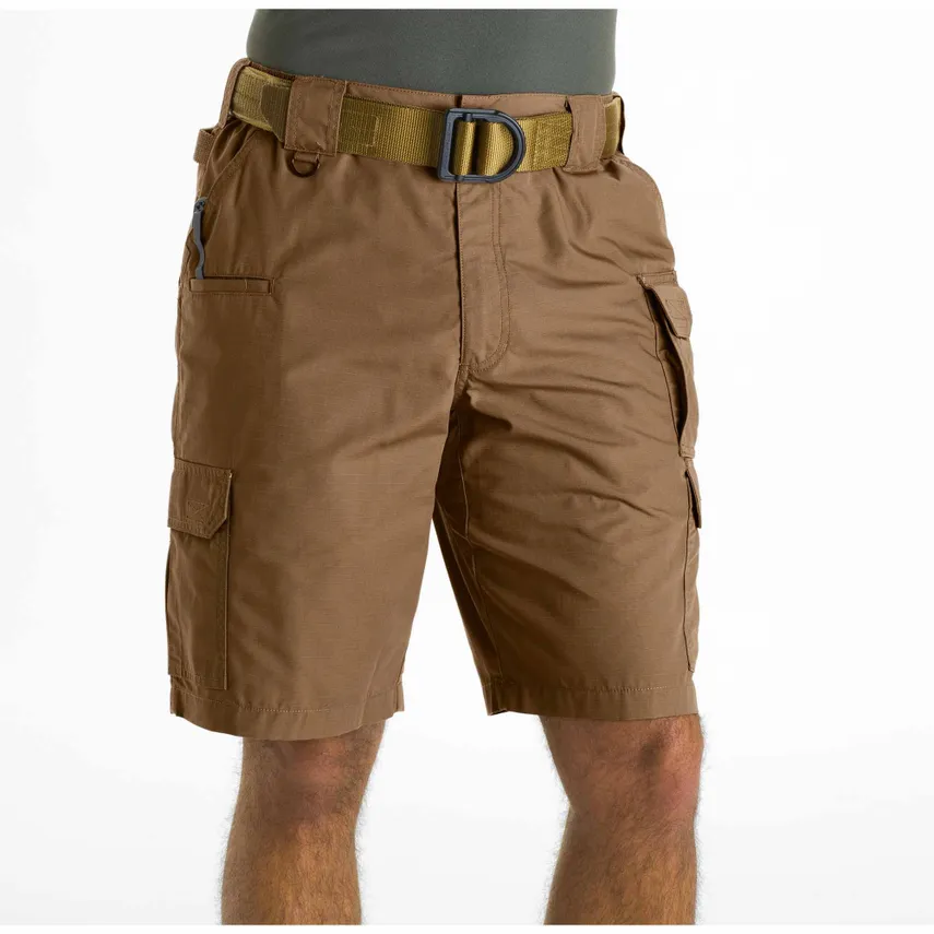 Cotton Stretch Cargo Shorts With Belt