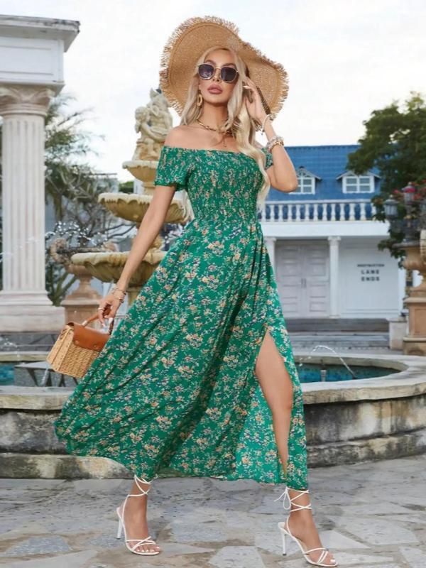 🔥Fall Sale 💃Women's French Vintage Split Thigh A-Line Dress