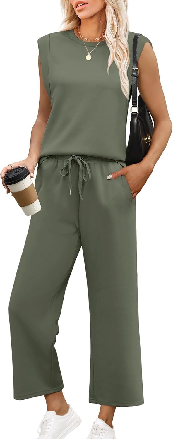 🔥Last Day Sale🔥6 pack for $24.67-Two Piece Sets for Women Spring/Summer Lounge Sets/made in USA