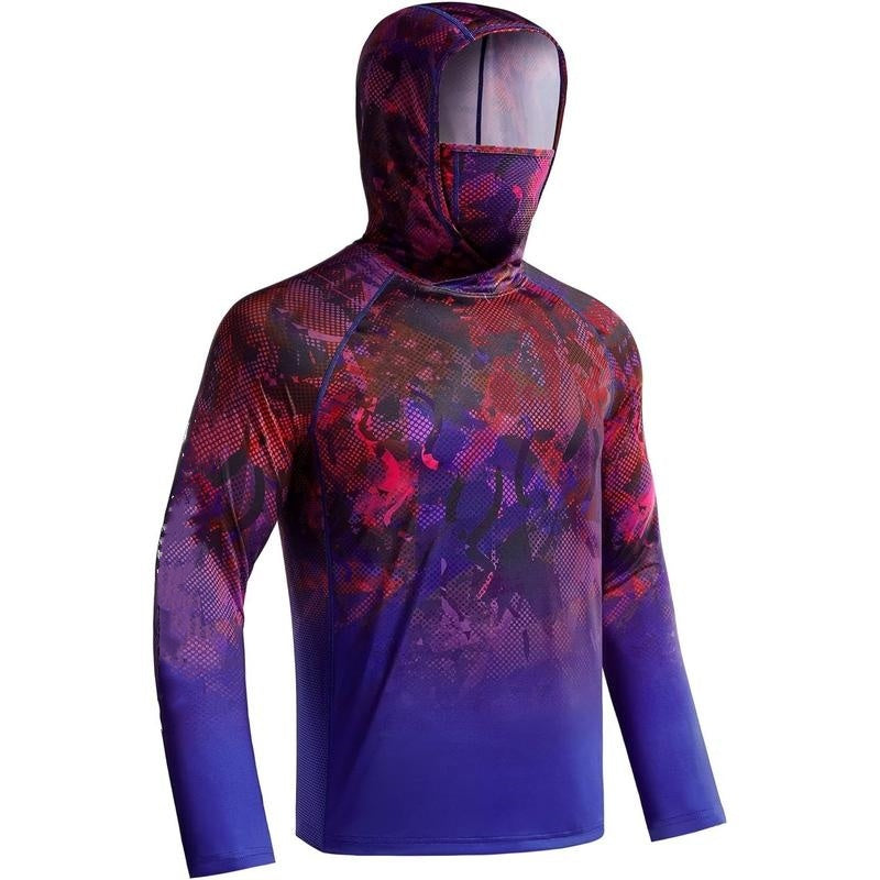 UPF 50+ Sun Protection UV Protection Breathable Cool Hoodie with Mask Neck Gaiter