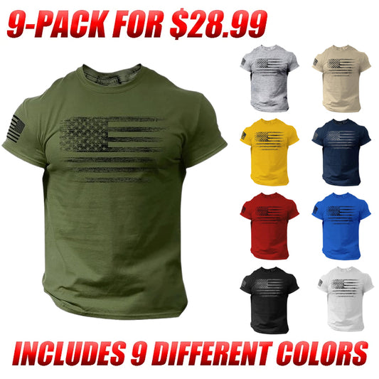 Distressed American Flag Men T Shirt – USA