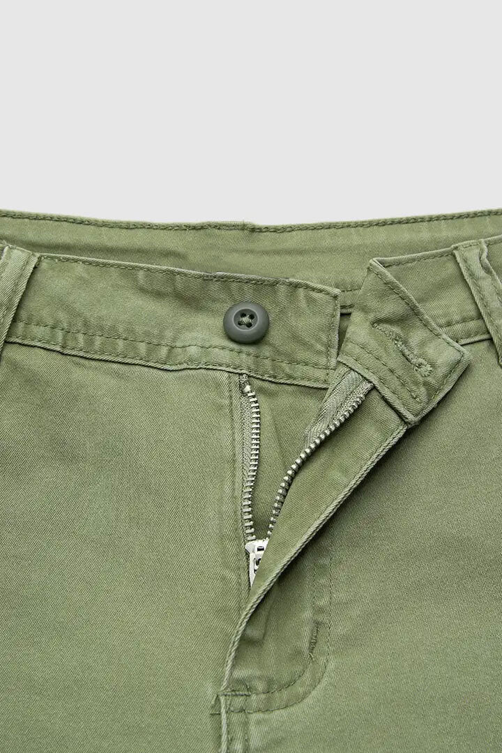 Solid Mid Waist Mid Thigh Shorts🔥🔥