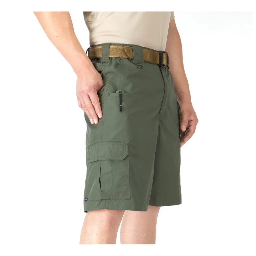 Cotton Stretch Cargo Shorts With Belt