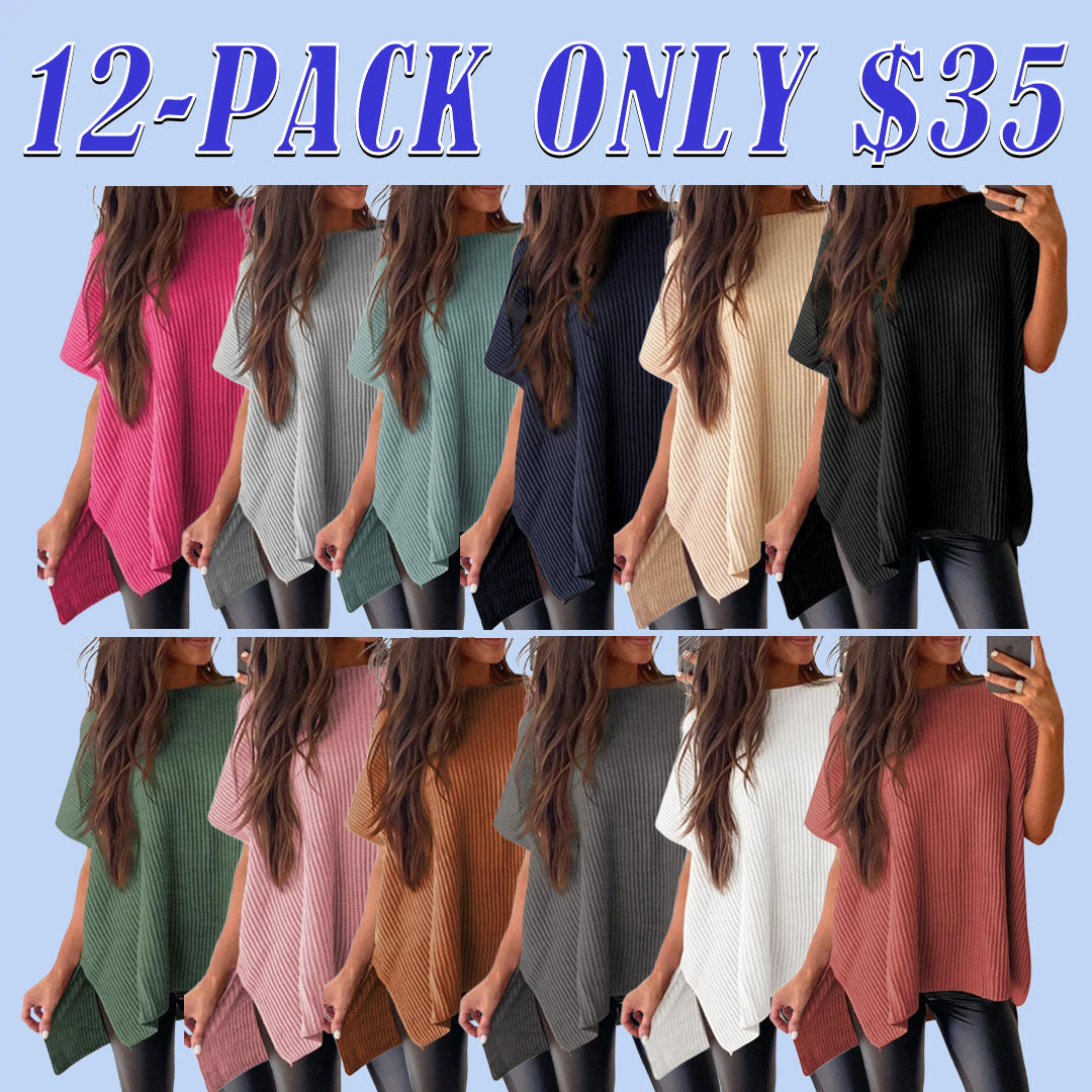 Womens Tops Crewneck Short Sleeve Sweater Causal Tunic Tops Lightweight Summer Sweaters for Women