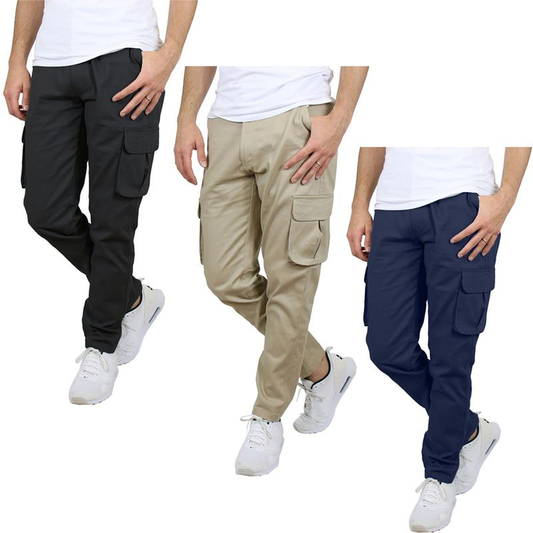 Men's Flex Stretch Cotton Cargo Pants