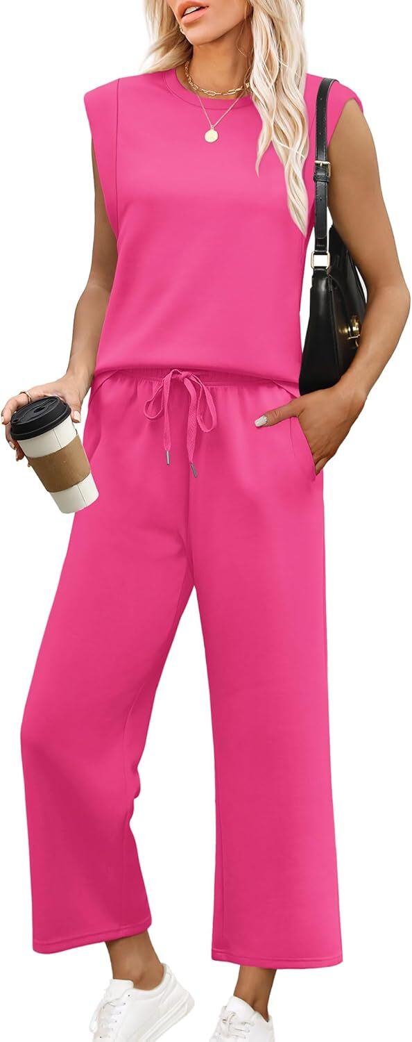 🔥Last Day Sale🔥6 pack for $24.67-Two Piece Sets for Women Spring/Summer Lounge Sets/made in USA