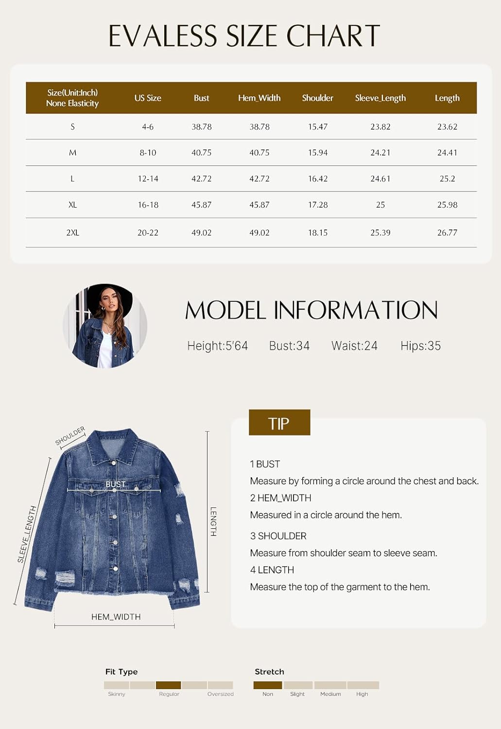 Womens Boyfriend Washed Crop Denim Jean Jacket Coat